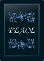 Peace Floral Horizontal
