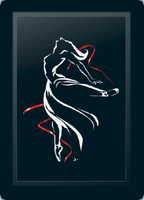 Ballerina Red Ribbon
